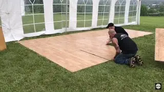 Rental Dance Floor Set Up - Start A Party Rental Company