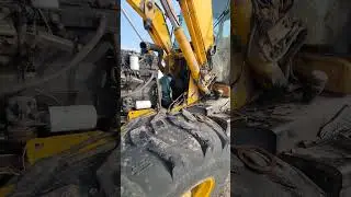 Замена сальники коробки jcb3cx  super