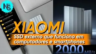 Xiaomi Mi Mobile |  SSD Externo com capacidade de 1 TB e Funciona em PCs quanto em Smartphones.