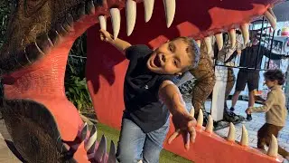 🤣Alex in Dino Park Dubai!!!🦖