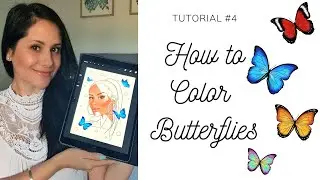 How to Color Butterflies on Procreate ❤  | FAST AND EASY