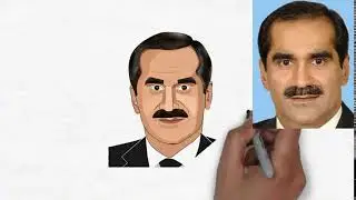 Khawaja Saad Rafique Sketch