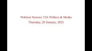 PS 310 28 January