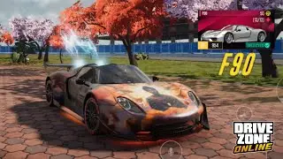 Drive Zone Online: Max CP Level F90 | Max Speed & Sound| Performance| Testing All Tunes.
