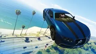 GTA 5 Stunts: Impossible Car Stunt! - (GTA V Stunts & Fails)