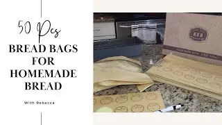 Perfect Bread Storage: 50 Pcs Sourdough Paper Bread Bags with Cute Sealing Stickers