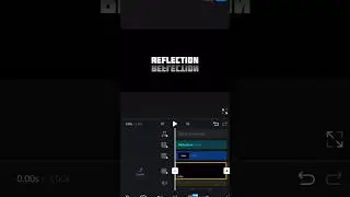 Text Reflection Effect Vn Video Editor tutorial 📈