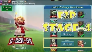 lords mobile limited challenge Witch doll  stage 4 Dark disaster stage 4