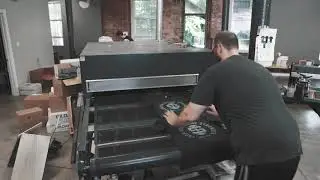 A look behind the scenes at Iron & Stone printing process.