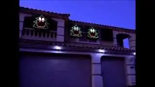 Christmas Light Show - Singing Christmas Trees - Christmas Dont be Late