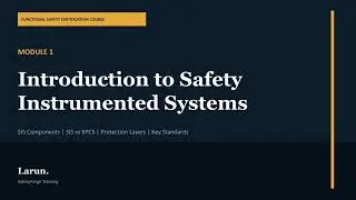 Module 1: Introduction to Safety Instrumented Systems