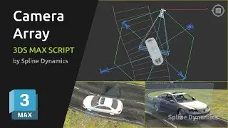 Easily Build an Array of Cameras from Mesh/Spline Vertex Normals | Free  3ds Max Script