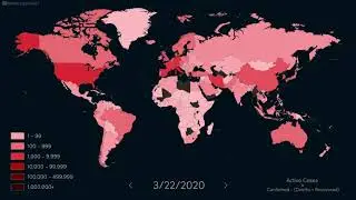 Coronavirus: World map track with Active Cases of COVID-19