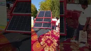 Solar powered trolley.