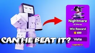 NIGHTMARE MODE With Only MEWING TV MAN in Toilet Tower Defense