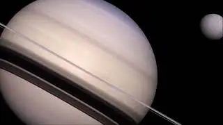 Sounds of planets : Saturne II (composition à 10 voix d'après la nasa, rotation 3D de Saturne)