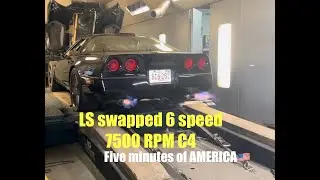 C4 CORVETTE LS pump gas road race resto mod hits the dyno to make 500 whp on pump gas!
