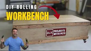 How to build a workbench | Large rolling workbench