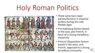 The Holy Roman Empire in the Late Middle Ages