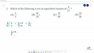 Class 8 TN  Maths 1. RATIONAL NUMBERS.  Recap  2. Which   is not equivalent fraction of 8/12