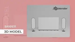 Stand banner modeling tutorials | blender 3d modeling tutorials | graphitake
