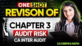 Revision of Chapter 3 | Audit Risk | CA Inter Audit | Jan 26 CA Exams