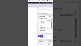 Configuring Product Categories and Tags in the wordpress 