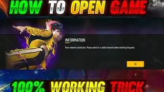 Poor network connection please switch to a stable network before entering the game in free fire max