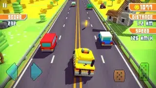Blocky Highway Traffic Racing - Android Gameplay [HD]