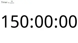 150 Hour Countdown Timer