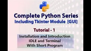 Python Class - 1 (Installation and Introduction) | phpecho