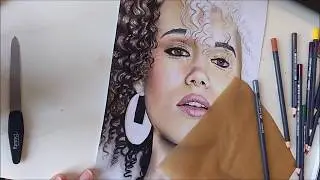 WATCH ME DRAW 28 - Nathalie Emmanuel (Missandei) [Game of Thrones]
