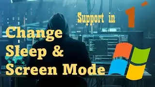 How to change sleep and screen mode setting in Windows