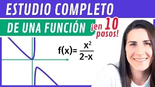 ESTUDIO de una FUNCIÓN RACIONAL + GRÁFICA 🎢 10 pasos 😊