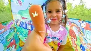 Fairy tale how Kira got to the water Park from the tent | Funny story for children
