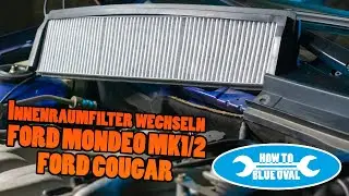 Ford Mondeo Mk1/Mk2, Cougar. Cabin air filter / pollen filter replacement. How To GBP/BAP 93-00