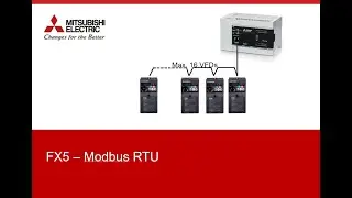 Mitsubishi COMMUNICATION  FREQROL RS485  – D700   PLC FX5 - INVERTER VFD