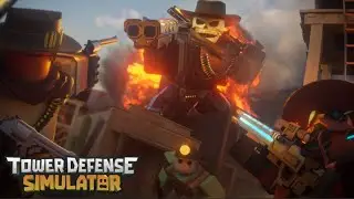New Tower Defense Simulator badlands cowboy skin showcase (QuickDraw reward)