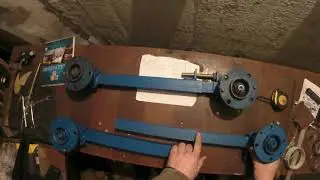 Гусеницы для мотоблока. Самодельные!  Обзор рамы. Натяжка гусеницы.