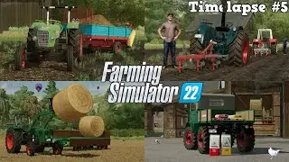 Spreading MANURE with old FENDT FAVORIT 2! 🤩🚜💨 STEYR OLDTIMER at the FARM? 🤔🌾| [FS22] - Timelapse #5
