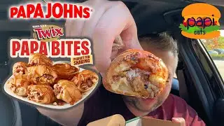 NEW TWIX PAPA BITES - PAPA JOHNS REVIEW