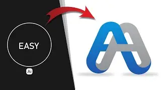 Modern A Logo Design | Super Easy For Experts & Beginners | Adobe Illustrator