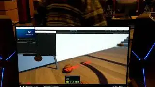 Play testing basketball VR