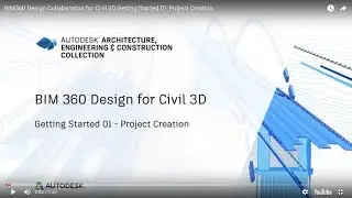 BIM360 Design Collaboration for Civil 3D Getting Started 01 Project Creation