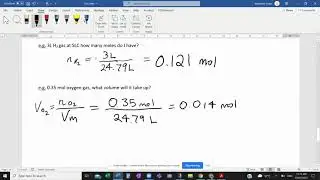 Gas Laws Part 2 - Molar Volume