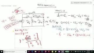 01 Finding transfer function of complex circuit using Mesh Analysis