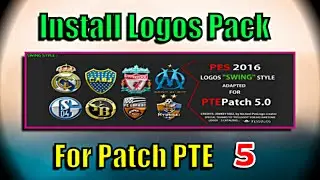 [PES 2016] Logos Pack for Patch PTE 5 : (Download + Install)
