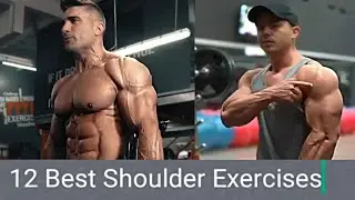 12 Best Shoulder Exercises for Boulder Shoulders | Get Bigger Shoulders| perfect shoulder exercises
