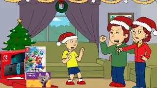 Caillou Opens the Christmas Presents Early and Gets Grounded