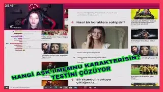 Pqueen "Hangi Aşk-ı Memnunu Karakterisin" Testi Çözüyor.